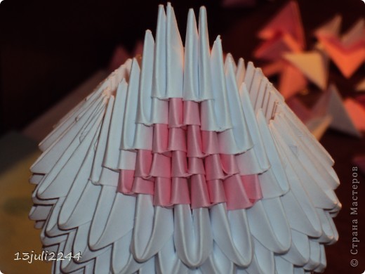 Мастер-класс Поделка изделие День рождения Оригами китайское модульное МК КОШЕЧКА Бумага Клей фото 29