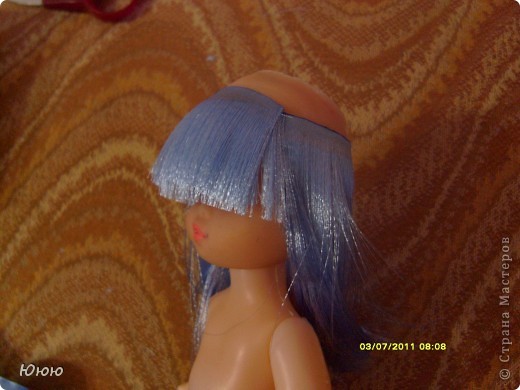 Куклы Мастер-класс Волосы для Мальвины Ленты фото 8