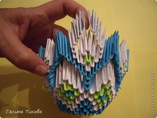 Мастер-класс Поделка изделие Оригами китайское модульное Конфетница из модулей Мастер-класс Бумага фото 28