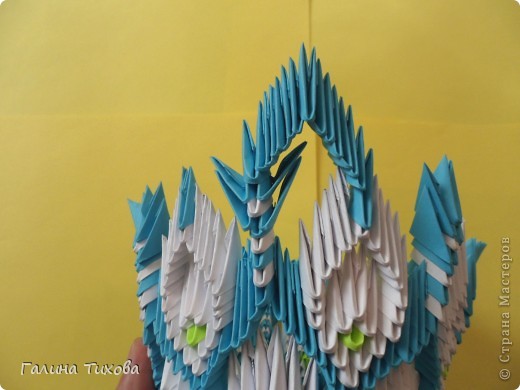 Мастер-класс Поделка изделие Оригами китайское модульное Конфетница из модулей Мастер-класс Бумага фото 37