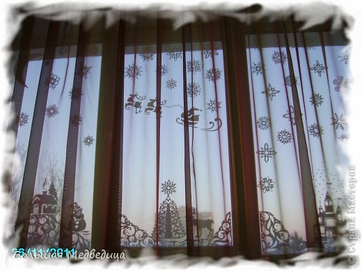 Интерьер Сказка Украшение Новый год Вырезание Украшаем окна к Новому году или Новогодняя сказка на окне Бумага Клей фото 8