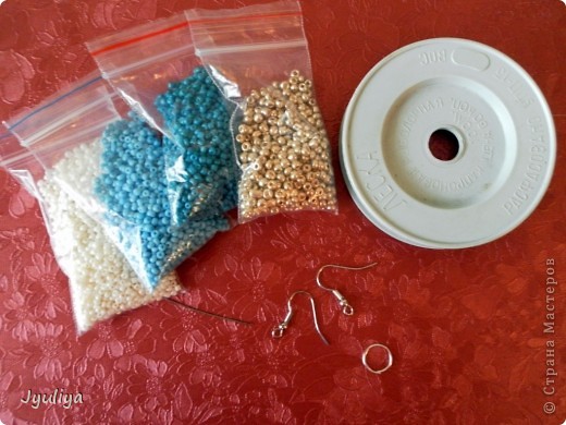 Бисероплетение - Мини МК по созданию круглых сережек из бисера.