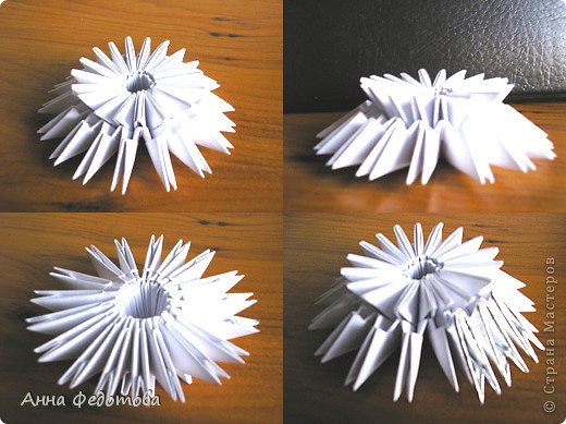 Мастер-класс 8 марта Оригами китайское модульное Космеи цветы из модулей Бумага фото 11
