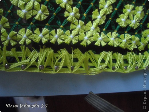 Мастер-класс Плетение Плетеная салфетка на деревянной рамке Нитки фото 26