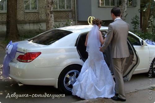 Украшение на свадебную машину пошаговое фото