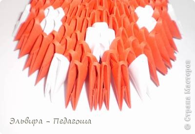 Мастер-класс Поделка изделие Оригами китайское модульное Мухоморчик Бумага фото 33