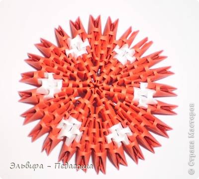 Мастер-класс Поделка изделие Оригами китайское модульное Мухоморчик Бумага фото 32