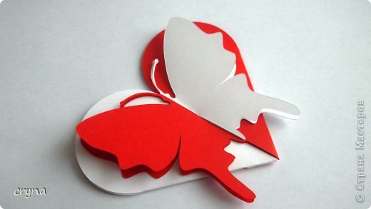 Поделка изделие Валентинов день Вырезание Butterfly heart Basket Бумага фото 3