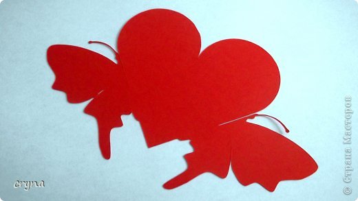Поделка изделие Валентинов день Вырезание Butterfly heart Basket Бумага фото 7