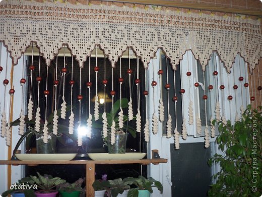 Вязаные шторы: как сделать занавески для кухни, вязание крючком и спицами