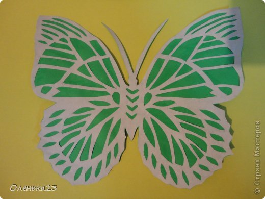Поделка изделие Аппликация Вырезание мои бабочки повторюшки Бумага Клей фото 5