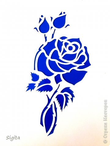 Картина панно рисунок Выпускной День матери День рождения Вырезание Розы Копии Бумага фото 2