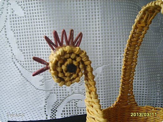 Мастер-класс Поделка изделие Плетение МК курочки Трубочки бумажные фото 22