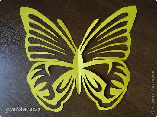 Декор предметов Вырезание Бабочки+схема Бумага фото 1