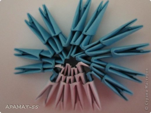 Мастер-класс Поделка изделие Оригами китайское модульное Дельфин Бумага фото 3