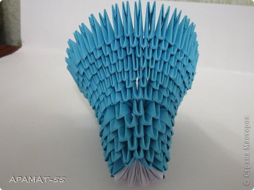 Мастер-класс Поделка изделие Оригами китайское модульное Дельфин Бумага фото 10