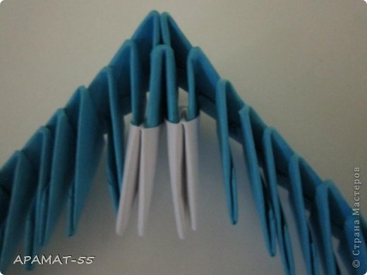 Мастер-класс Поделка изделие Оригами китайское модульное Дельфин Бумага фото 19