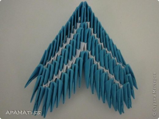 Мастер-класс Поделка изделие Оригами китайское модульное Дельфин Бумага фото 25