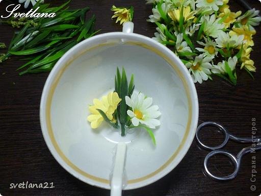 Processo de modelagem master-class de fazer uma xícara de flor foto 8