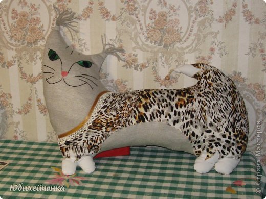 Интерьер Шитьё кошки-подушки Ткань фото 2