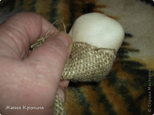 Куклы Оберег Поделка изделие Шитьё Домовятки и мини МК Капрон Клей Мешковина фото 6