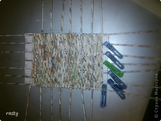 Материалы и инструменты Плетение Станки для плетения прямоугольного дна Бумага газетная Трубочки бумажные фото 6