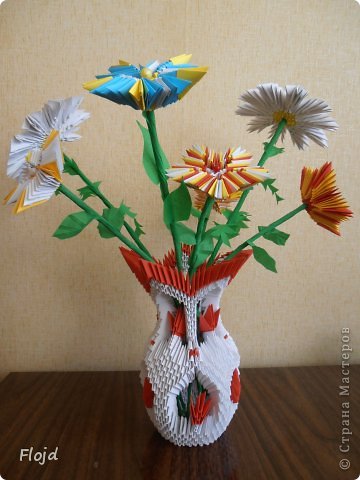 Изделия из бумаги оригами ваза