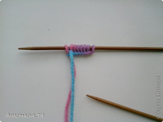Гардероб Мастер-класс Вязание спицами Очень простые пинеточки для малыша подробный МК Нитки Пуговицы фото 4