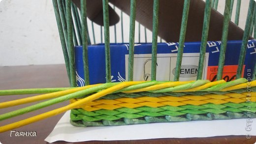 Мастер-класс Плетение Цветная верёвочка из 4 трубочек Бумага фото 7
