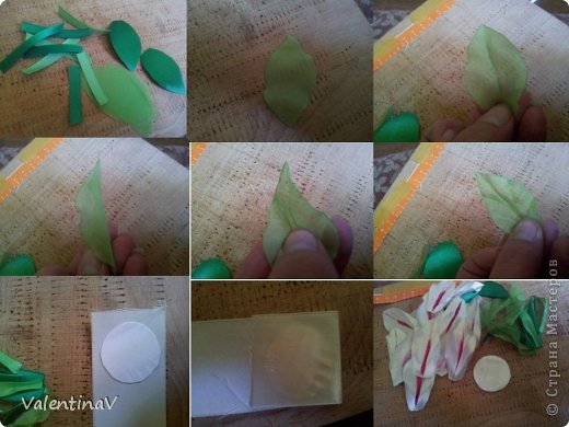 Мастер-класс Украшение Цумами Канзаши Лилия МК с окраской Ленты фото 7