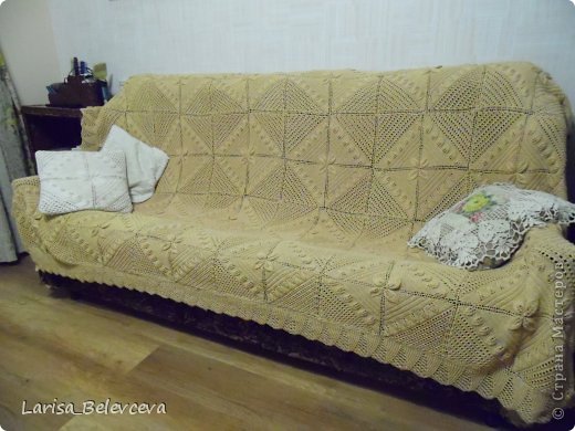 Интерьер Вязание спицами Вязаное покрывало или Долой долгостой Пряжа фото 1
