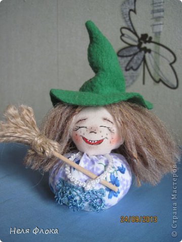 Куклы Мастер-класс Шитьё Озорная ведьмочка  Ткань фото 29