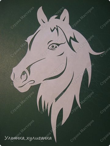 Поделка изделие Новый год Вырезание Лошади кони вытынанки Бумага фото 23