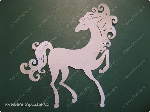 Поделка изделие Новый год Вырезание Лошади кони вытынанки Бумага фото 7