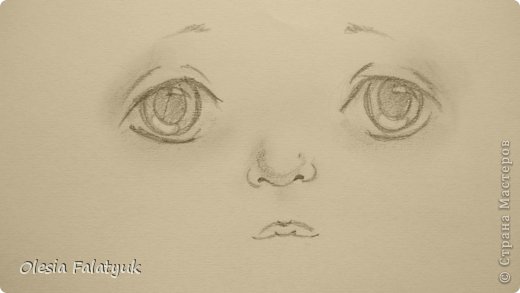 Урок рисования Рисование и живопись Рисовать лицо Дети куклы Карандаш фото 18