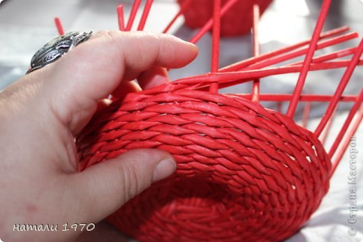Мастер-класс Поделка изделие Плетение МК клубники Трубочки бумажные фото 24