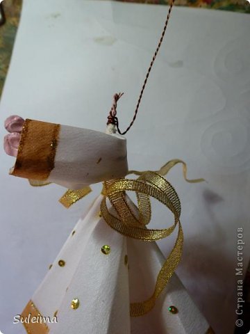 Мастер-класс Поделка изделие Новый год Лепка Шитьё Ангелы и феечки на елку новогодняя игрушка фото 28