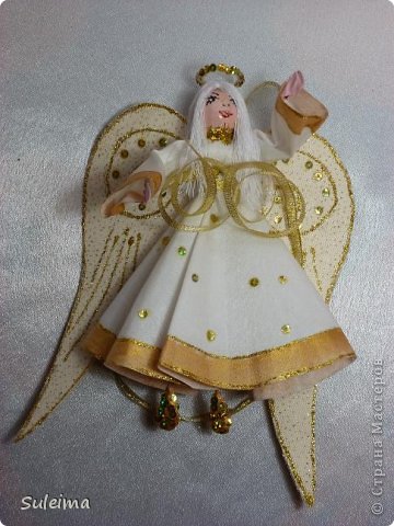 Мастер-класс Поделка изделие Новый год Лепка Шитьё Ангелы и феечки на елку новогодняя игрушка фото 38