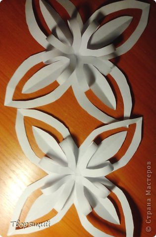 Мастер-класс Новый год Оригами Оригинальная объёмная снежинка Бумага фото 7