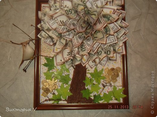Как сделать дерево из денег из бумаги