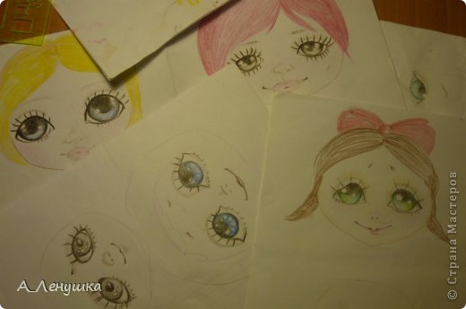 Куклы Мастер-класс Рисование и живопись Как нарисовать глаза текстильной кукле или особенности росписи акриловыми красками Краска фото 2
