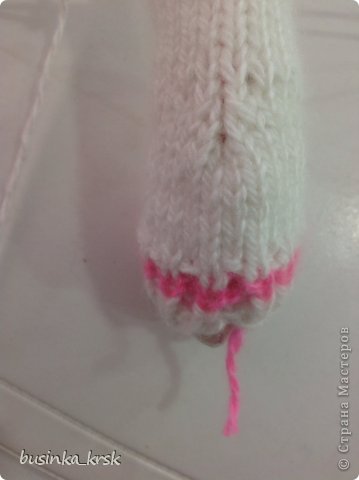 Игрушка Мастер-класс Вязание спицами Вязаный свитер для текстильной игрушки Пряжа фото 13