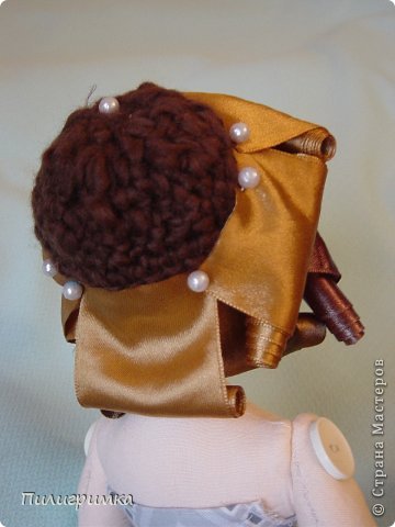 Куклы Мастер-класс Моделирование конструирование Волосы из атласной ленты Ленты фото 17
