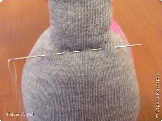 Игрушка Мастер-класс Шитьё Слонёнок Носки фото 6