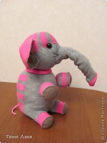 Игрушка Мастер-класс Шитьё Слонёнок Носки фото 19