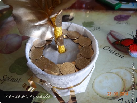 Бонсай топиарий Мастер-класс Моделирование конструирование Мк Денежное дерево Монета фото 18