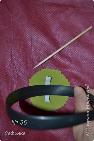 Мастер-класс Украшение Моделирование конструирование Два способа крепления цветка изделия к ободку Фоамиран фом фото 5
