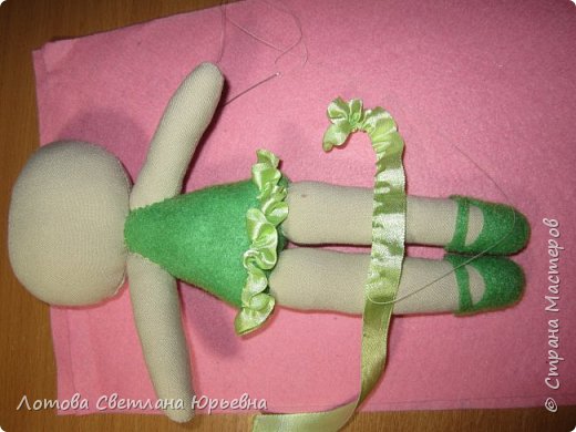Куклы Мастер-класс Шитьё Мастер - класс по изготовлению куколок с волосами из непряденой шерсти Ткань Шерсть фото 9