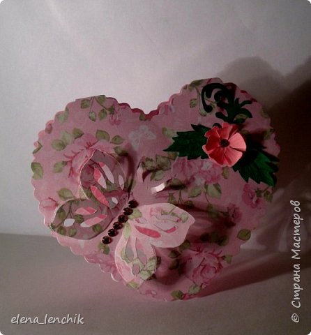 Открытка Валентинов день Вырезание Розы с сюрпризом и маленькие валентинки Бумага фото 8