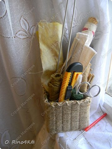 Мастер-класс Поделка изделие Плетение Обещанный МК корзиночки Коробки Шпагат фото 15